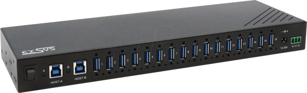 16-портовий концентратор USB 3.2 Gen 1, 15 кВ ESD