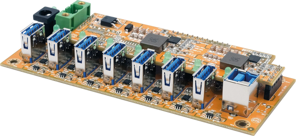 7-портова плата концентратора USB 3.2 Gen 1, стійкість до електростатичного розряду 15 кВ