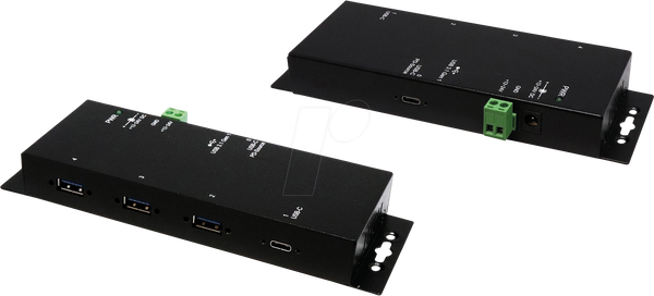 4-портовий USB 3.2 концентратор із зарядкою USB PD (захист від перенапруги)