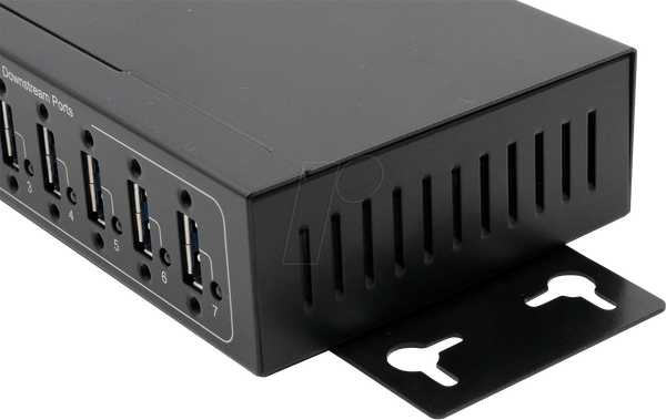 Десятипортовий промисловий концентратор USB 3.0, 15 кВ ESD, настільний, настінний, DIN-рейка