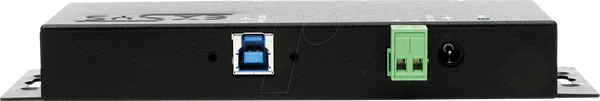 Промисловий концентратор USB 3.0 на 4 порти, 4 порти USB-A, 15 кВ ESD