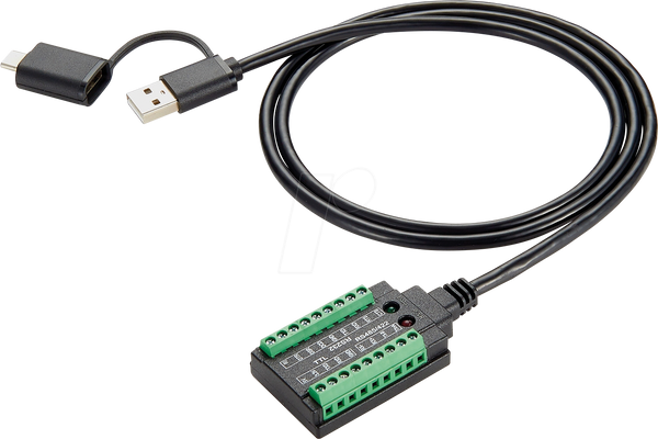 Перетворювач USB 2.0, USB-A/C на RS-232/422/485/TTL, 1,0 м