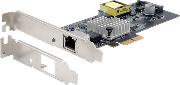 Мережева карта, PCIe, Gigabit Ethernet, 1x RJ45, PoE