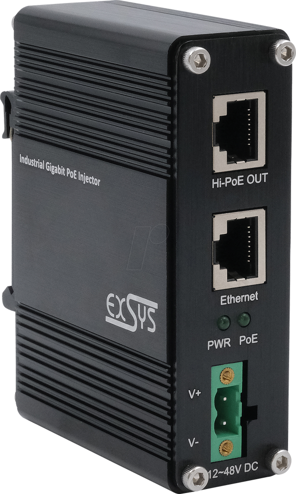 Гігабітний інжектор живлення через Ethernet (PoE+), 60 Вт