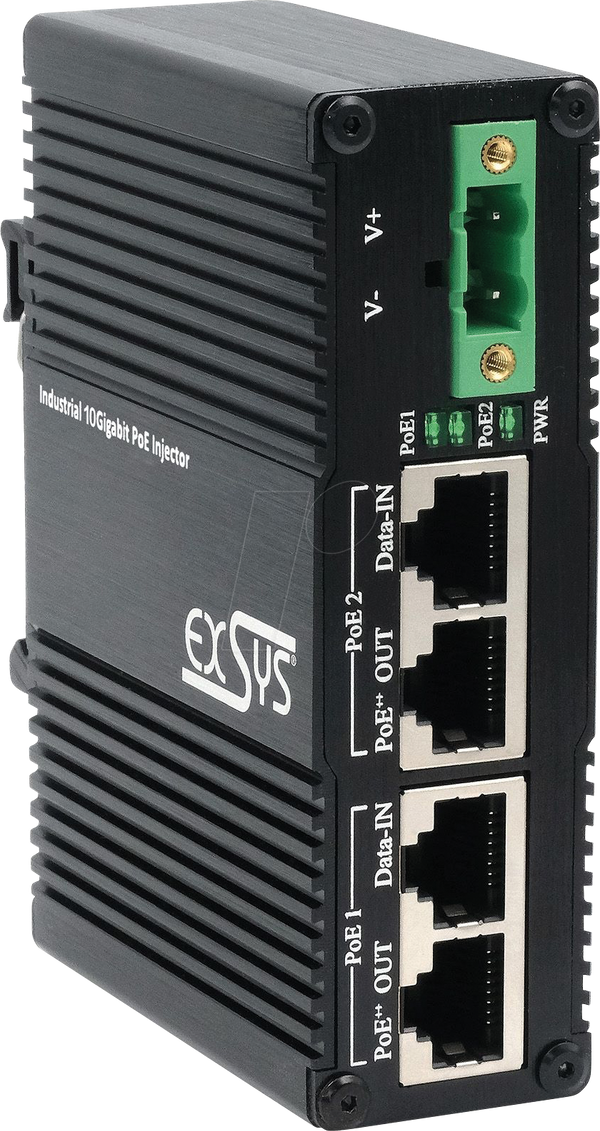 Інжектор живлення через Ethernet (PoE++), гігабітний Ethernet