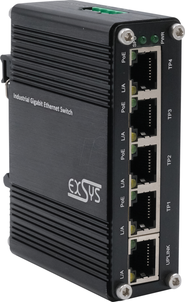 Комутатор, 5-портовий, гігабітний Ethernet, PoE+