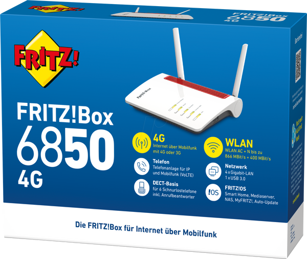 FRITZ!Box - 6850 4G/LTE - WLAN-маршрутизатор