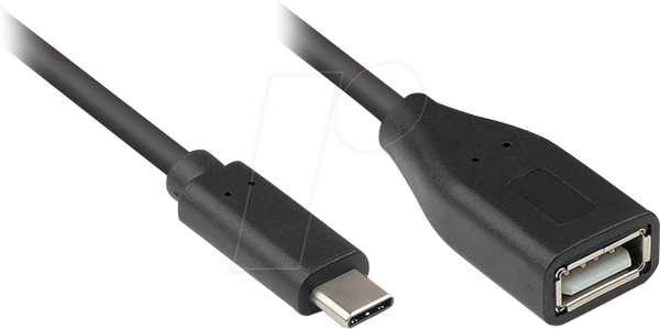 Кабель USB 2.0, роз'єм USB типу C до порту USB типу A, OTG, 0.1