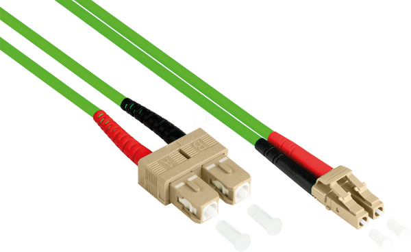 Дуплексна перемичка OM5 50/125µ LC/SC, LSZH, 5 м, зелена