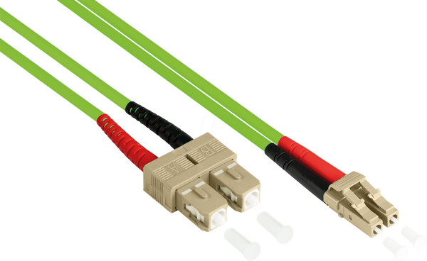 Дуплексна перемичка OM5 50/125µ LC/SC, LSZH, 20 м, зелена
