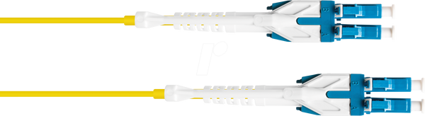 Патч-кабель LWL Duplex OS2 9/125 LC/LC, Uniboot, 20 м