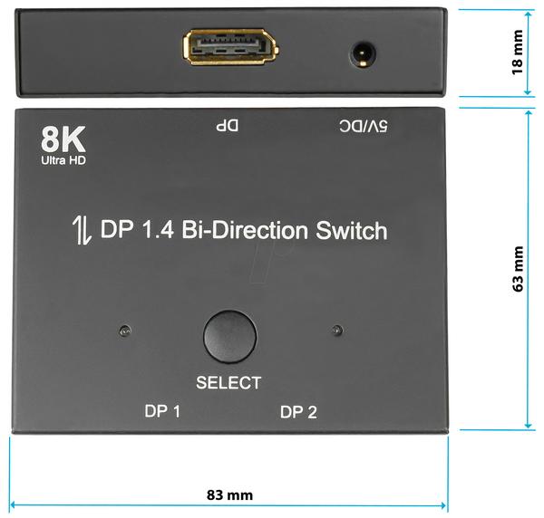 2-портовий комутатор, DisplayPort