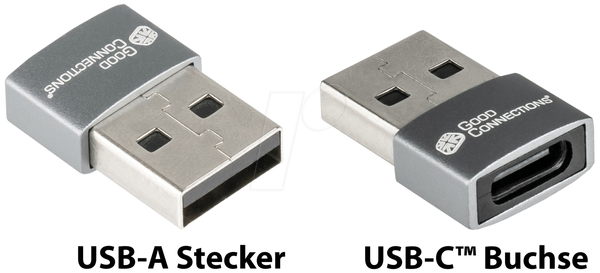 Адаптер USB 2.0 вилка A > розетка C, комплект з 10 штук