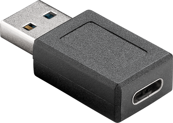 Адаптер SuperSpeed, USB-C > USB-A, чорний