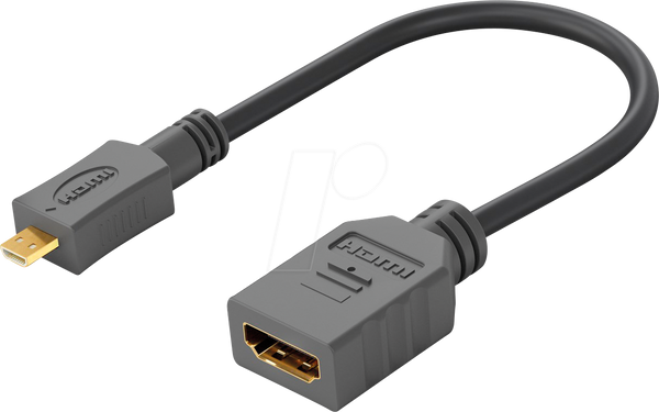 Перехідник HDMI, гніздо HDMI Micro D на гніздо HDMI