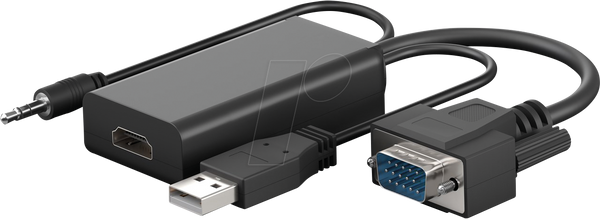 Разъем VGA — HDMI A, 1920 x 1200, 16 см