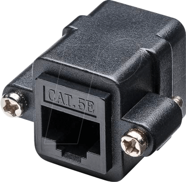 Монтажний адаптер RJ45 з монтажним фланцем, CAT 5e