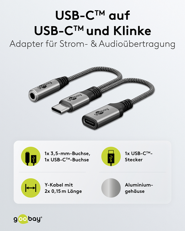 Кабель-адаптер USB-C — USB-C + 0,15 м