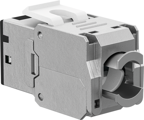 Модуль Keystone, Cat.6a STP, розетка RJ45 / LSA, чорний