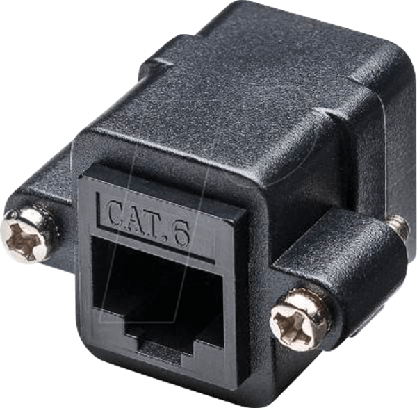 Монтажний адаптер RJ45 з монтажним фланцем, CAT 6