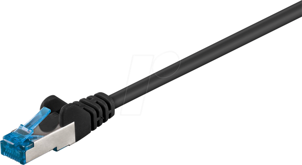 Патч-кабель Cat.6a S/FTP PiMF, CU, чорний, 50 м