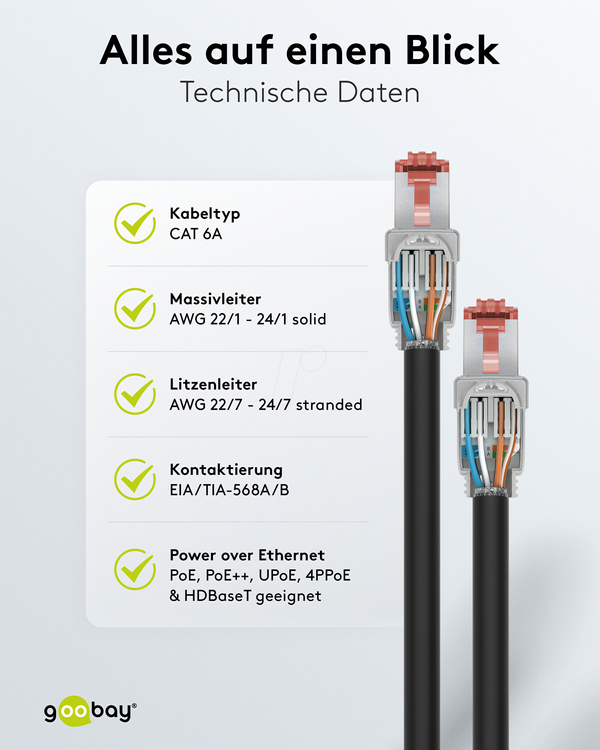 Штекер Cat.6a RJ45, польовий, UTP