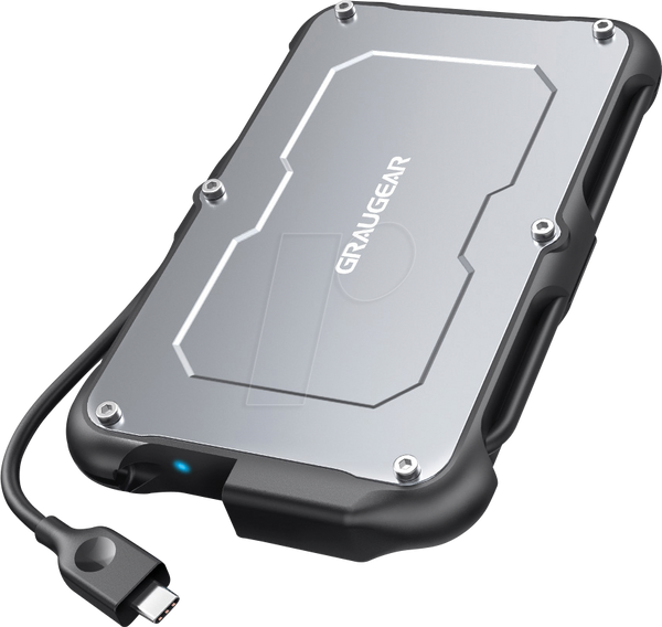 Зовнішній корпус для 2,5-дюймового жорсткого диска SATA, IP 66, USB 3.1