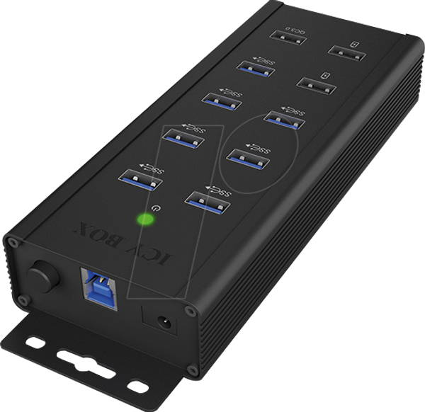 Семипортовий промисловий концентратор USB 3.0, 1 x QC 3.0, 2 x швидка зарядка