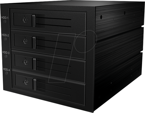 Мобільна стійка 3x 5.25 для 4x 3.5 SAS/SATA, 12 Гбіт/с