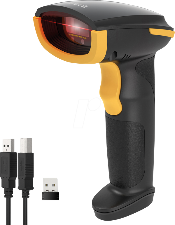 Сканер штрих-кодів, 1D, Bluetooth/USB, чорний