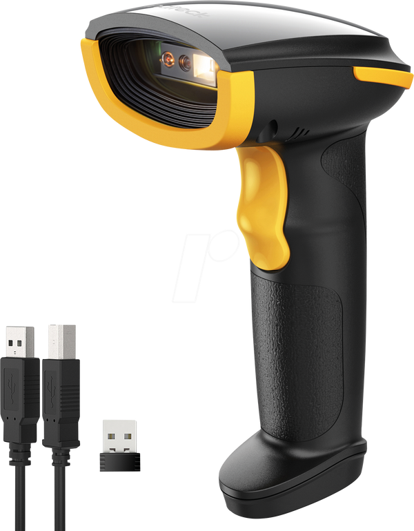 Сканер штрих-кодів, 2D, Bluetooth/бездротовий/USB, чорний