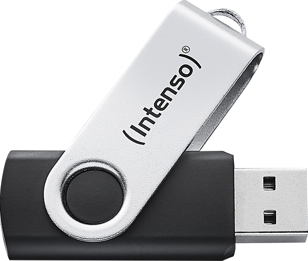 Флеш-накопичувач Intenso Office Line, 64 ГБ, USB 3.2 покоління 1x1, сріблястий