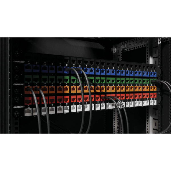 Модуль Keystone RJ45, Cat.6a, STP, тонкий, синій