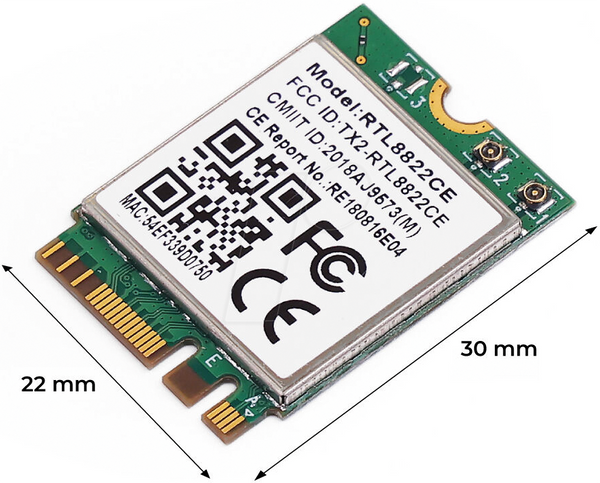 Модуль Wi-Fi/Bluetooth RTL8822CE, M.2 2230