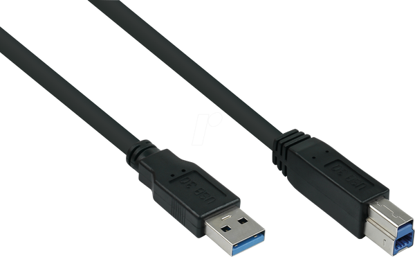Кабель USB 3.0, роз'єм A до роз'єму B, 50 см