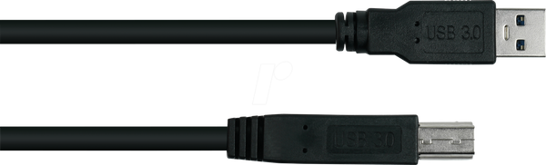 Кабель USB 3.0, роз'єм A до роз'єму B, 50 см
