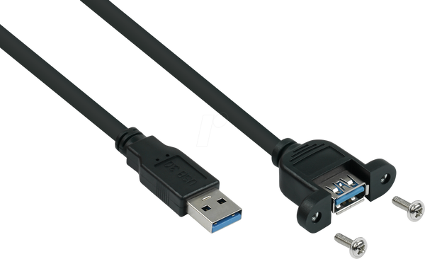 Кабель USB 3.0, роз'єм A до порту, кріплення, 50 см