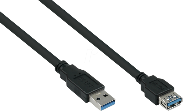 Кабель USB 3.0, роз'єм A до порту, 2,0 м