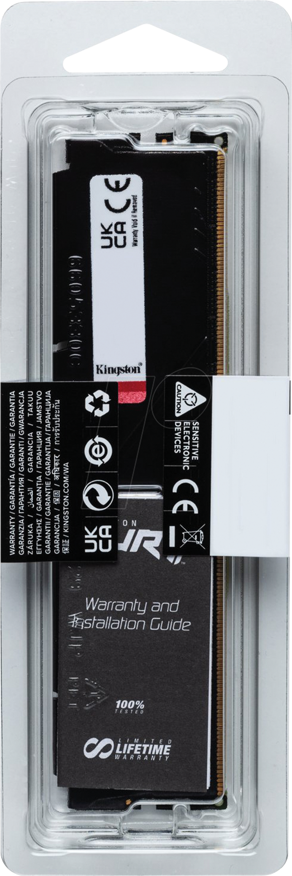 8 ГБ DDR5 6000 CL36 Kingston FURY Beast Black EXPO