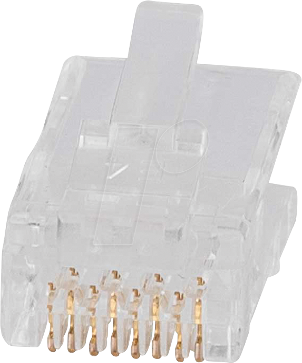 Модульний штекер RJ45, Cat.6a, прохідний, 50 штук