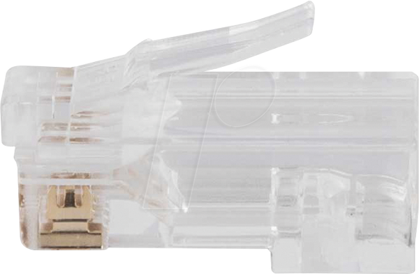 Модульний штекер RJ45, Cat.6a, прохідний, 50 штук