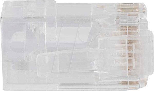 Модульний штекер RJ45, Cat.6a, прохідний, 50 штук