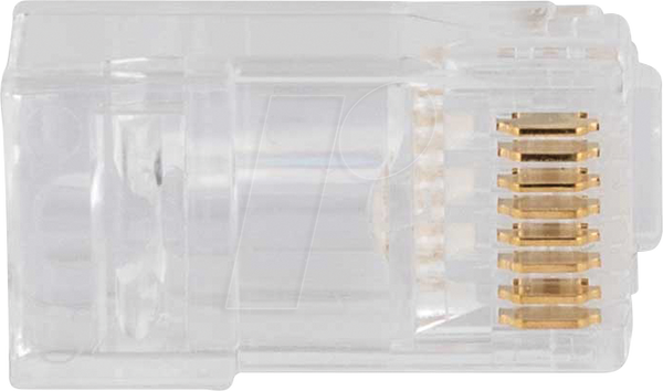 Модульний штекер RJ45, Cat.6a, прохідний, 50 штук