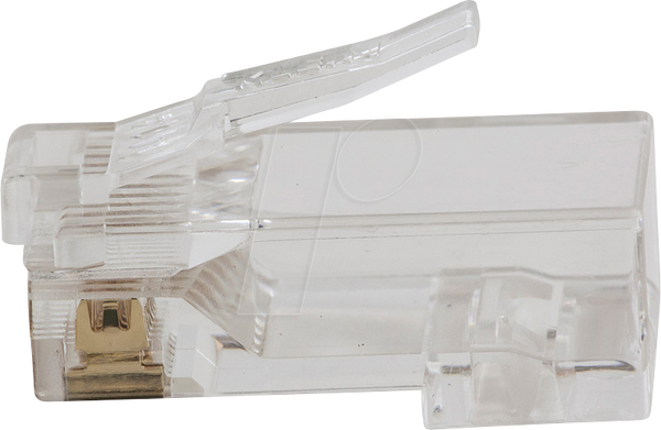 Модульний штекер RJ45, Cat.5e, прохідний, 10 штук
