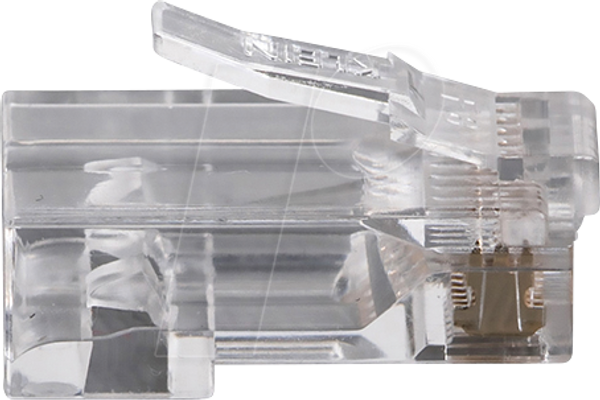 Модульний штекер RJ45, Cat.5e, прохідний, 10 штук
