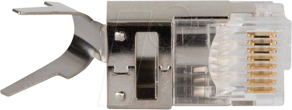 Модульний штекер RJ45, Cat.6a, прохідний, 100 штук