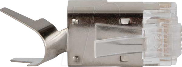 Модульний штекер RJ45, Cat.6a, прохідний, 100 штук