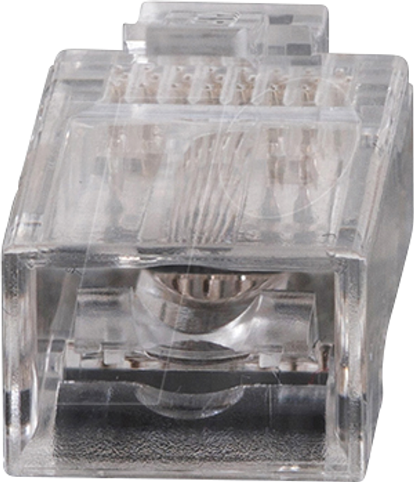 Модульний штекер RJ45, Cat.5e, прохідний, 200 штук