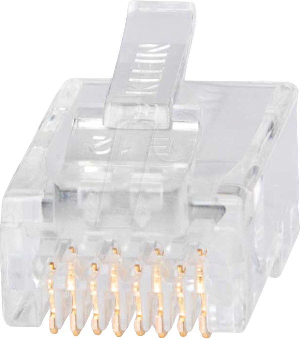 Модульний штекер RJ45, Cat.6a, прохідний, 200 штук