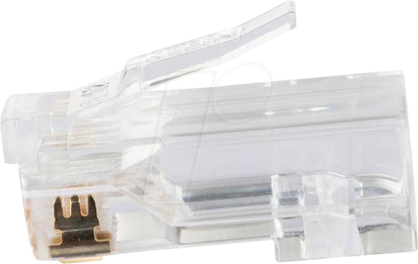 Модульний штекер RJ45, Cat.6a, прохідний, 200 штук